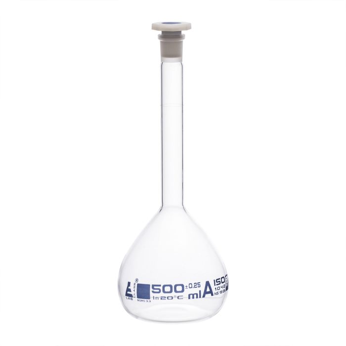 Flask Volumetric Class A Cap 500ml 19/26 Flask Volumetric Class A Cap 500ml 19/26