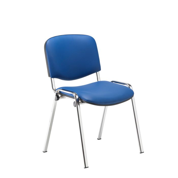 Chrome Club Meeting Room Chair - Blue Chrome Club Meeting Room Chair - Blue