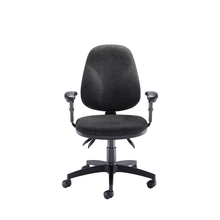 Concept Deluxe Chair With Adjustable Arms  - Charcoal