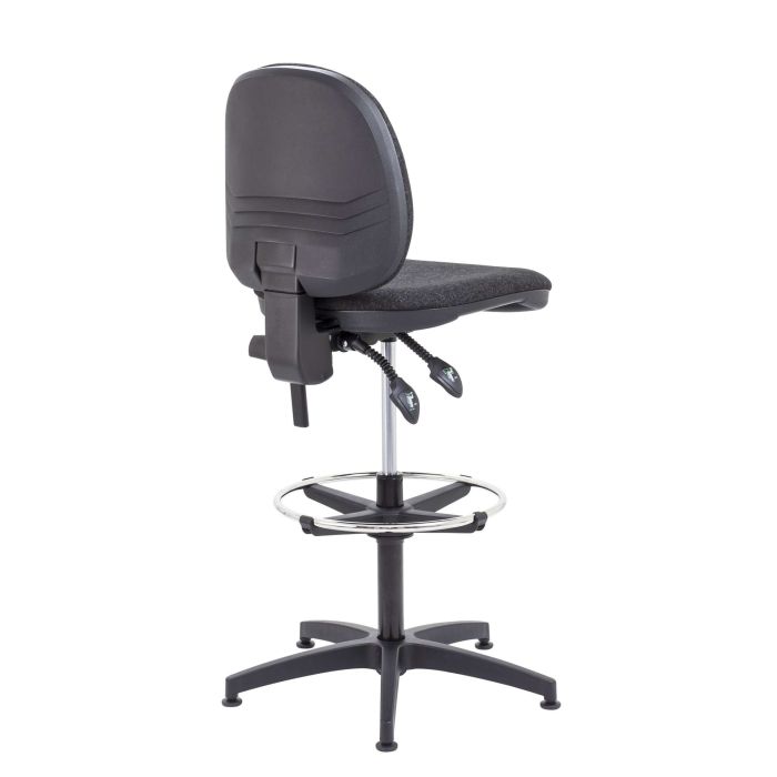 Concept Mid-Back Adjustable Draughtsman-Kit Chair - Charcoal Concept Mid-Back Adjustable Draughtsman-Kit Chair - Charcoal