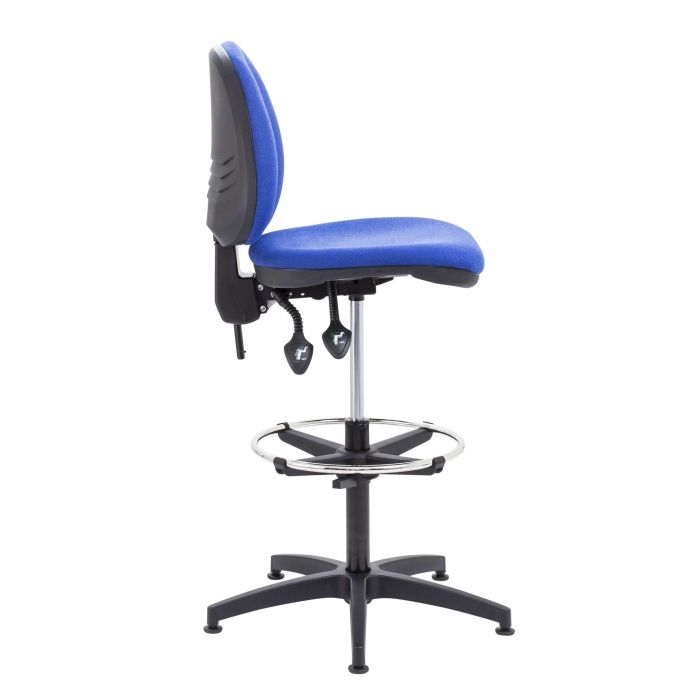 Concept Mid-Back Adjustable Draughtsman-Kit Chair - Blue Concept Mid-Back Adjustable Draughtsman-Kit Chair - Blue