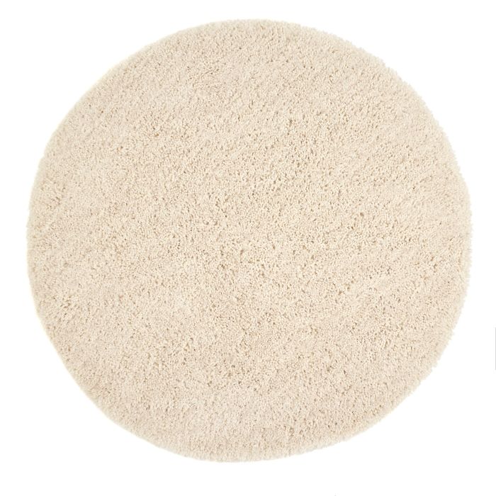 Chicago Shaggy Circle Rug - Cream 133cm