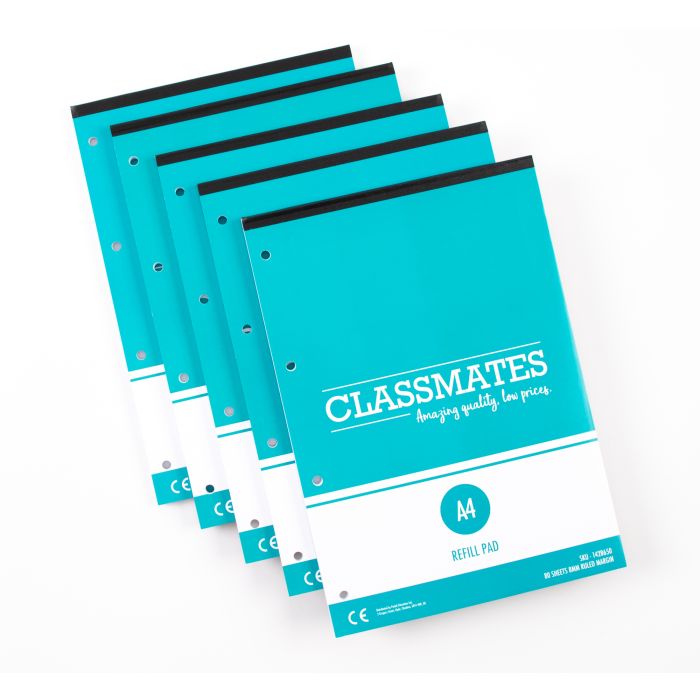 Classmates Refill Headbound Pad - A4 - 80 Sheets - Pk 10