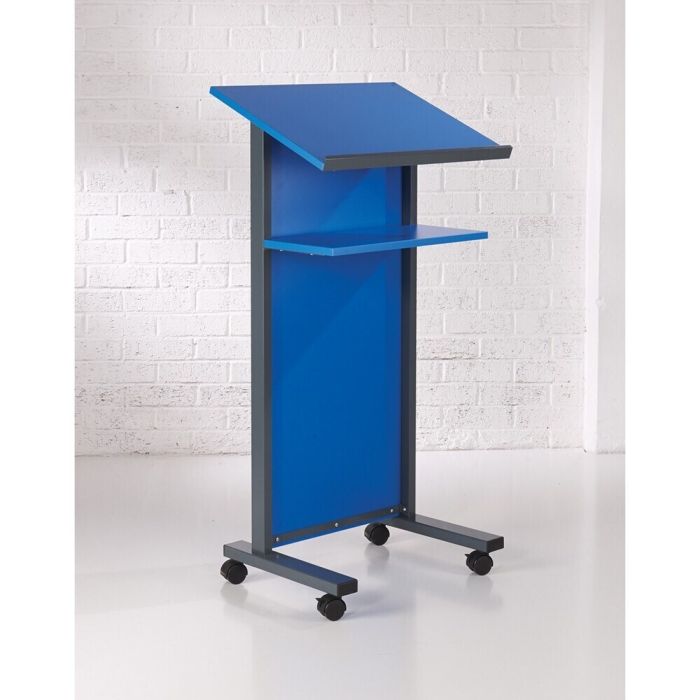 Coloured Panel Front Lectern - Blue Coloured Panel Front Lectern - Blue