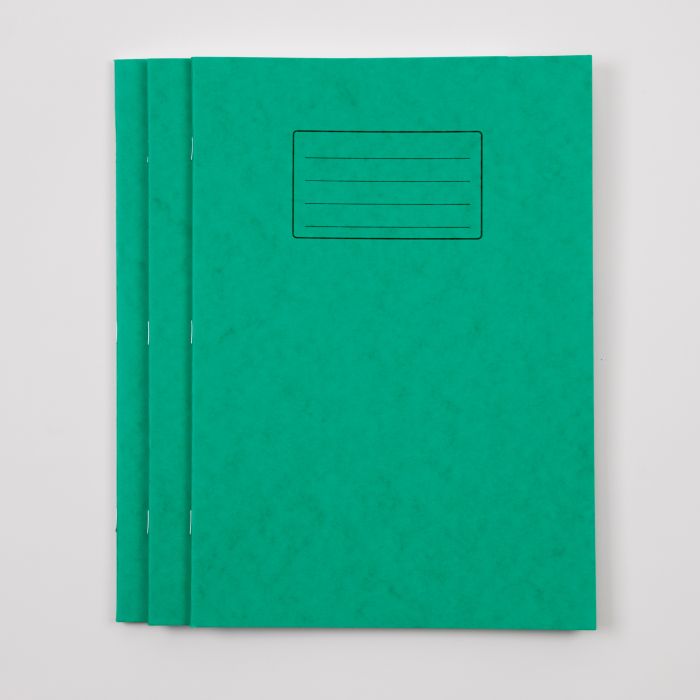 A4 Exercise Book 80 Page 8mm Ruled With Margin Green- Pk 50 A4 Exercise Book 80 Page 8mm Ruled With Margin Green- Pk 50