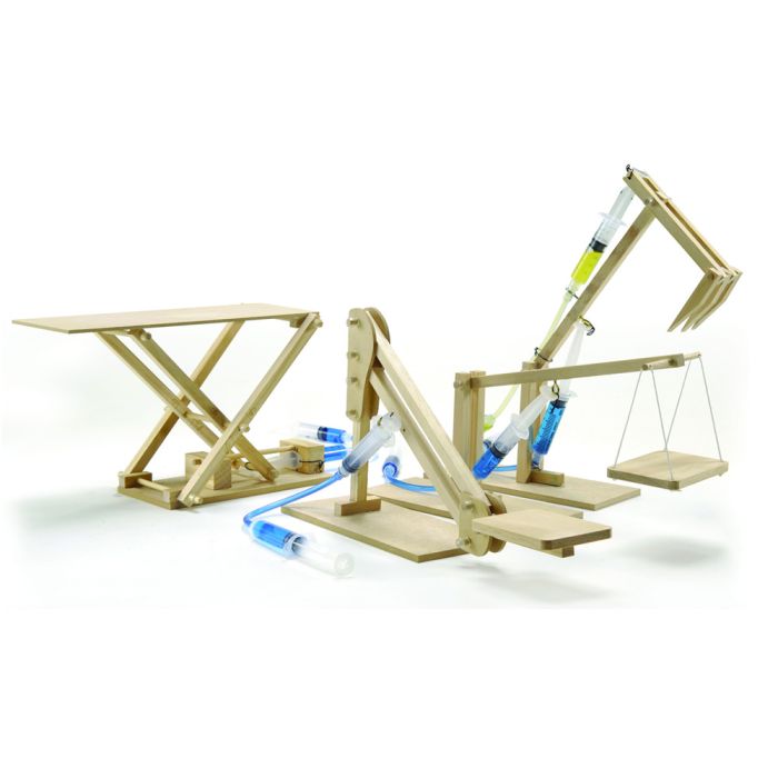 4 in 1 Hydraulic Machines Wooden Kit