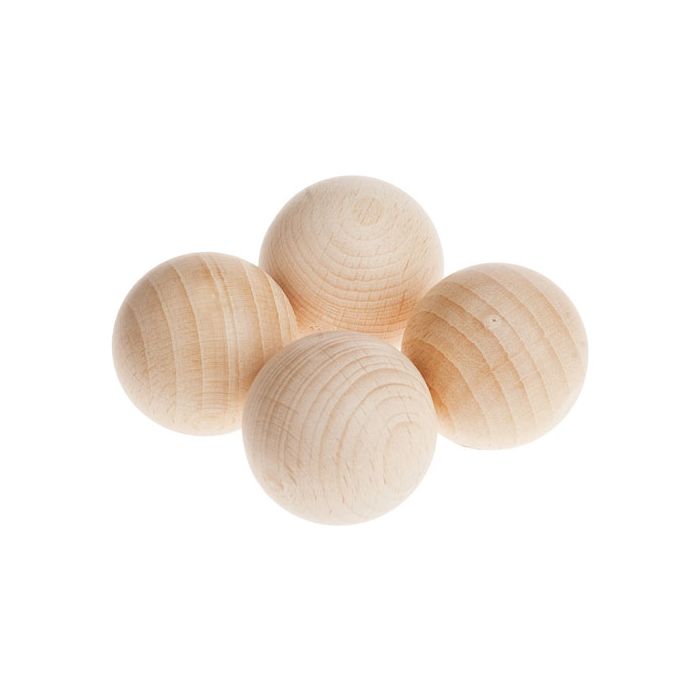 Sanded Wooden Balls. Pack of 10