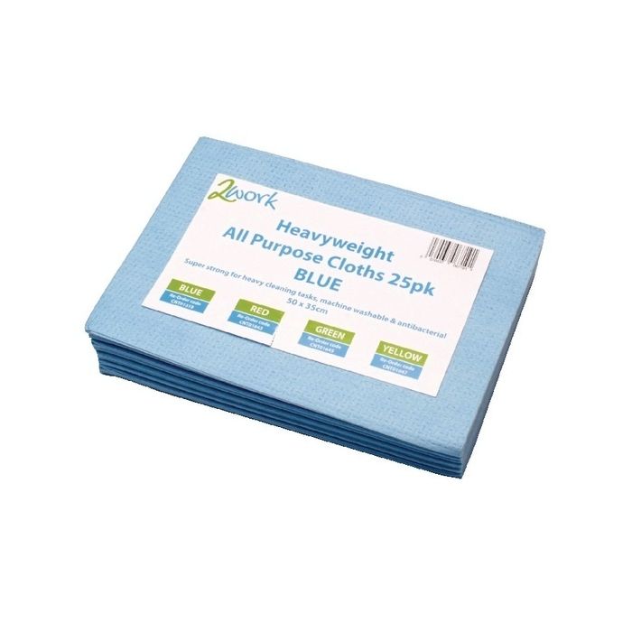 Heavy Duty Cloths - Blue - Pack of 25 Heavy Duty Cloths - Blue - Pack of 25