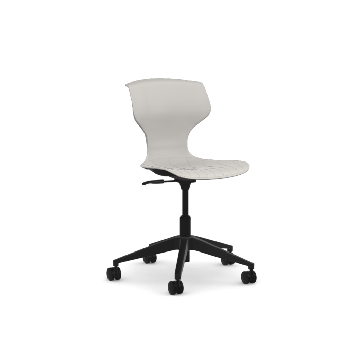 Cogni Task Chair (upholstered) - Black frame - Cream