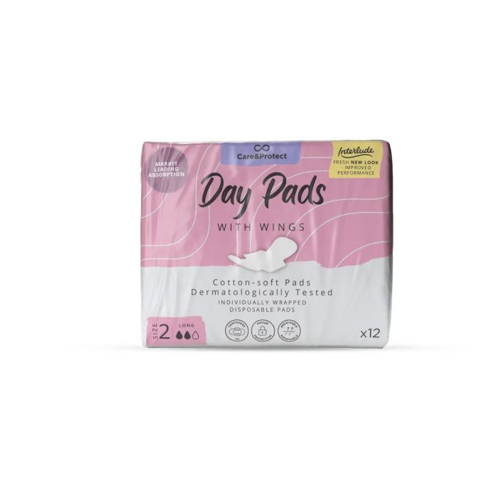 Care and Protect Super Long Day Pads - Pack of 12