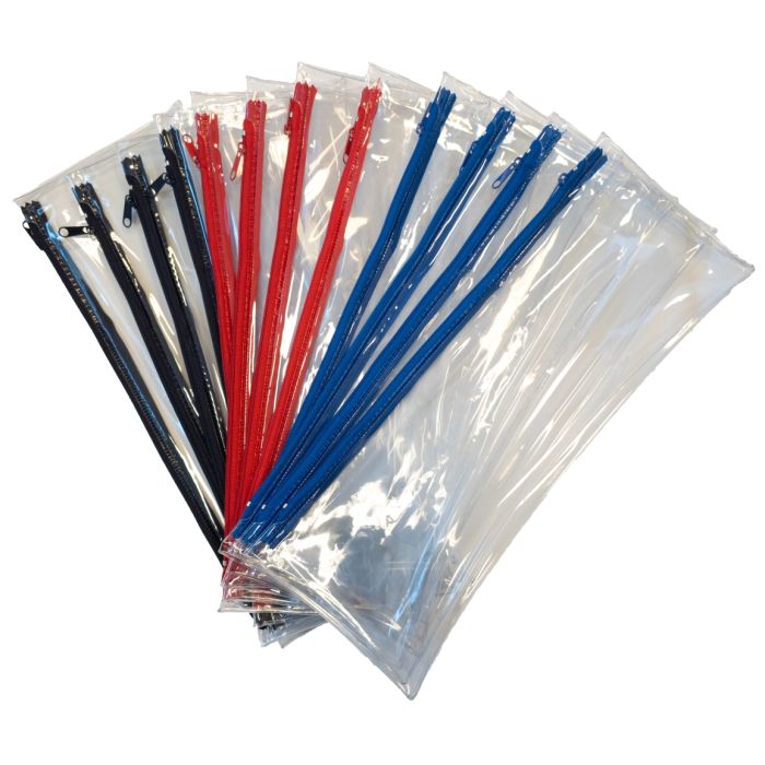 Classmates Clear Pencil Case-Pk 12 Classmates Clear Pencil Case-Pk 12