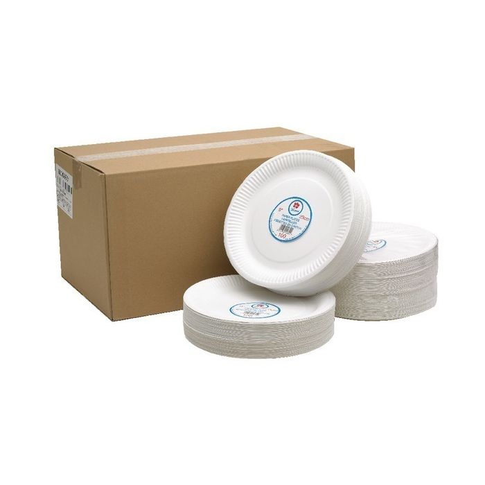 Paper Plates - 230mm (9in) - Pack of 100