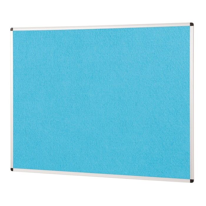 ColourPlus Vibrant Noticeboard Aluminium Frame 900 x 1200mm - Cyan