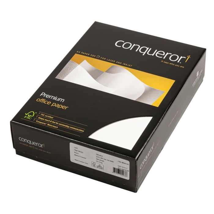 Conqueror Laid A4 100gsm High White - Pack of 500 Conqueror Laid A4 100gsm High White - Pack of 500