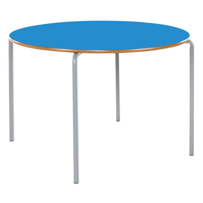 Crushed Bent Circular Table- Dia 600mm - 11-14Y Blue