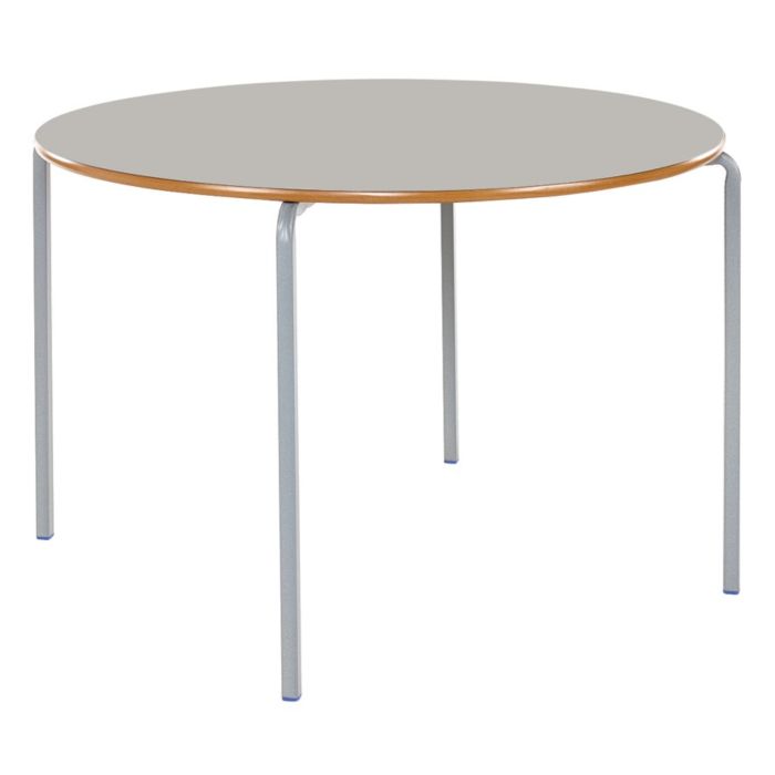 Crushed Bent Circular Table- Dia 600mm - 8-11Y Light Grey
