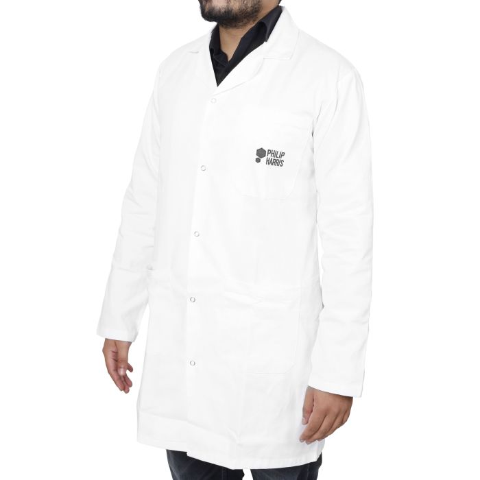 Philip Harris Unisex Lab Coat - White - Medium Philip Harris Unisex Lab Coat - White - Medium
