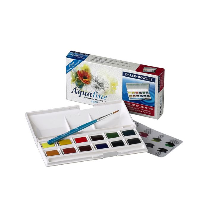 Daler-Rowney Aquafine Watercolour Pocket Set Daler-Rowney Aquafine Watercolour Pocket Set