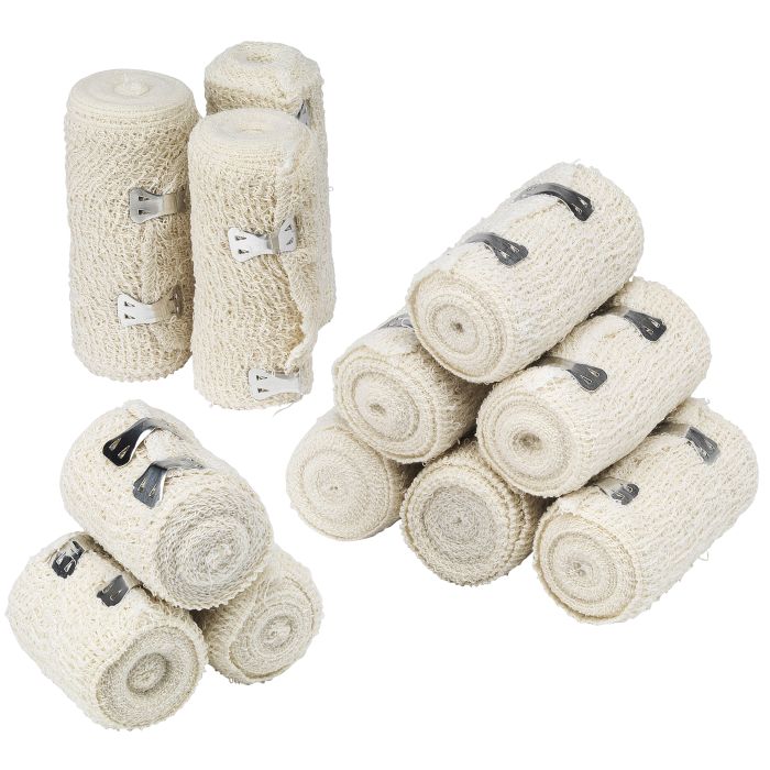 HypaBand Crepe Cotton Bandages Assorted- Pack of 12