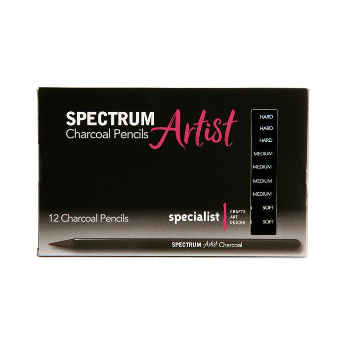 Spectrum Artist Charcoal Pencils - Assorted. Pack of 12 Spectrum Artist Charcoal Pencils - Assorted. Pack of 12