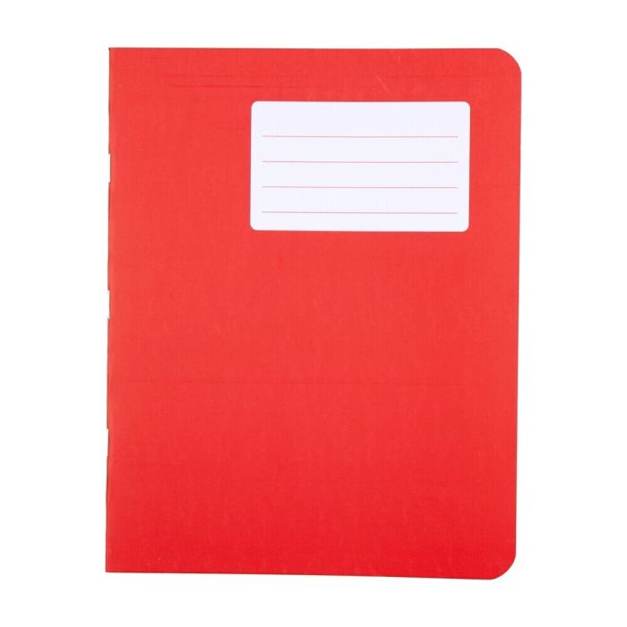 Durabook Exercise Books 9 x 7in 80 Page 6mm F&M - Red - Pack of 100