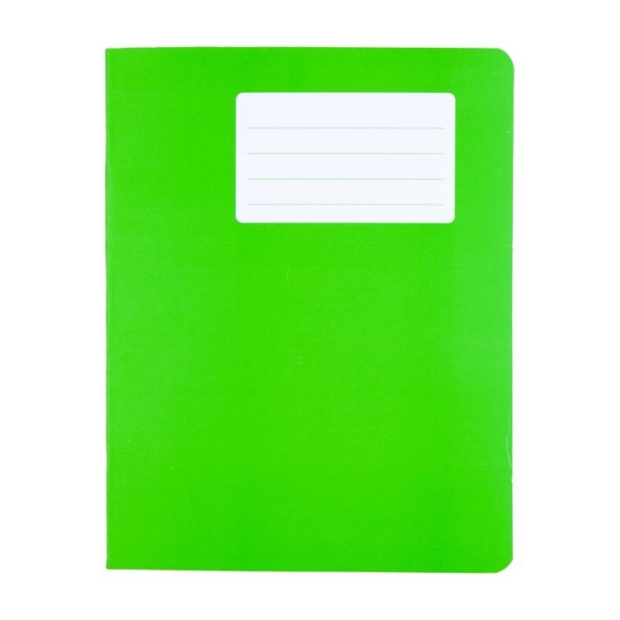 Durabook Exercise Books 9 x 7in 80 Page 8mm F&M - Light Green - Pack of 100