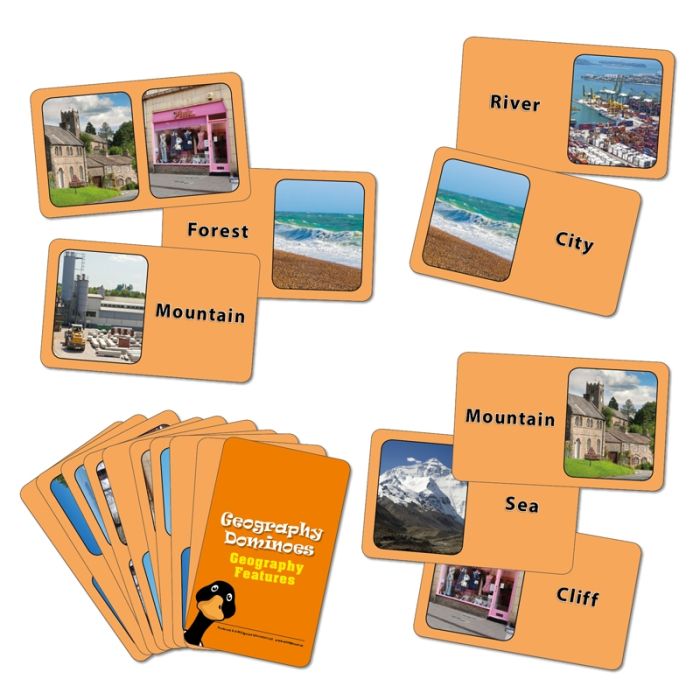 Geography Dominoes - Geographical Features Geography Dominoes - Geographical Features