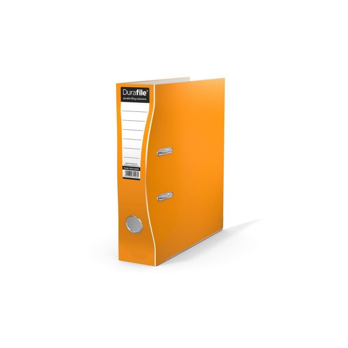 DuraFile Lever Arch File A4 - Orange - Pack of 10