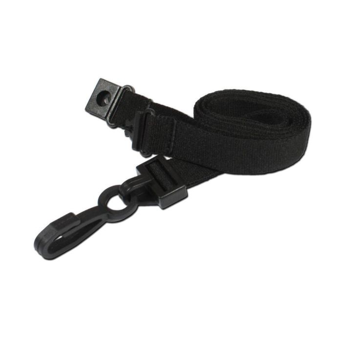 Deluxe Breakaway Lanyard 15mm - Black - Pack of 10 Deluxe Breakaway Lanyard 15mm - Black - Pack of 10