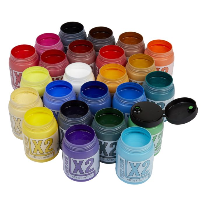X2 Free Flow Acryl 500ml - Complete Set X2 Free Flow Acryl 500ml - Complete Set