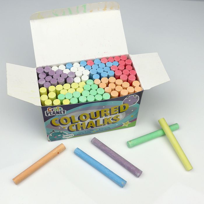 Anti-Dust Chalk Coloured - Pack of 100 Anti-Dust Chalk Coloured - Pack of 100