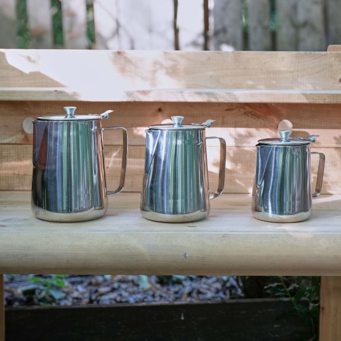 Giant Stainless Steel Teapots - Pack of 3