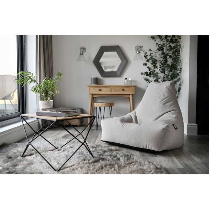 Large Bean Bag Brushed Suede - Stone
