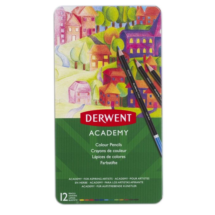 Derwent Academy Colouring Pencils - Pack of 12 Derwent Academy Colouring Pencils - Pack of 12