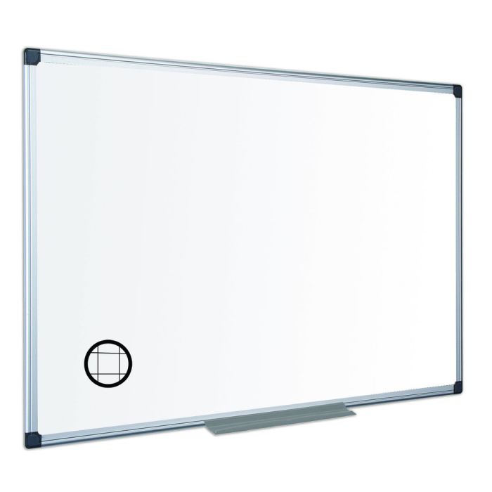 Drywipe Board Gridded Magnetic Aluminium Frame - 900mm x 600mm