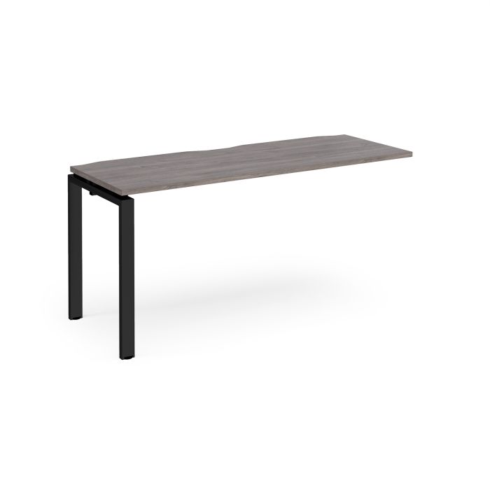 Adapt Single Desk Add On 600mm - Grey Oak