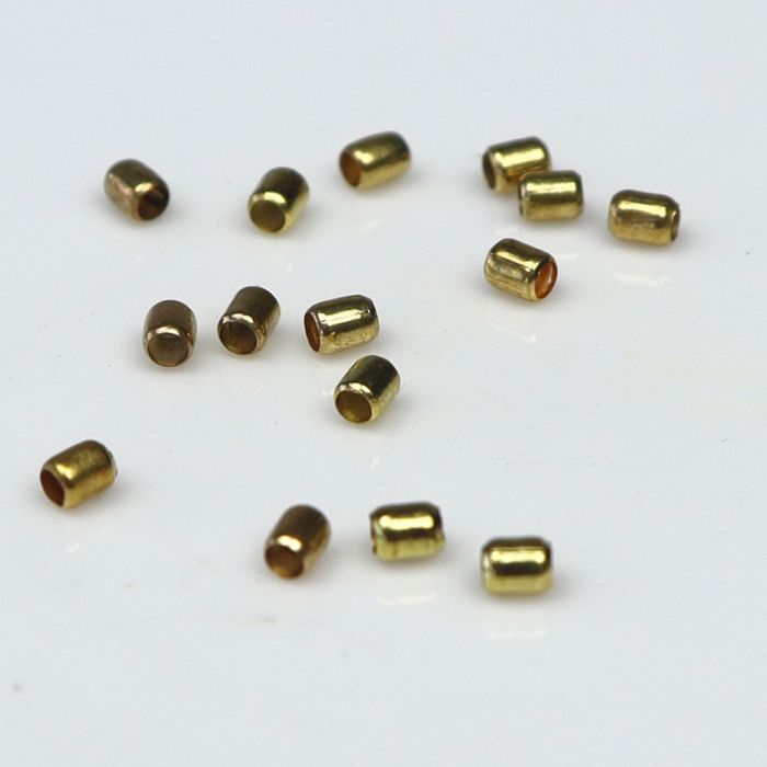 Chain Crimps - Gold Finish. Pack of 24 Chain Crimps - Gold Finish. Pack of 24