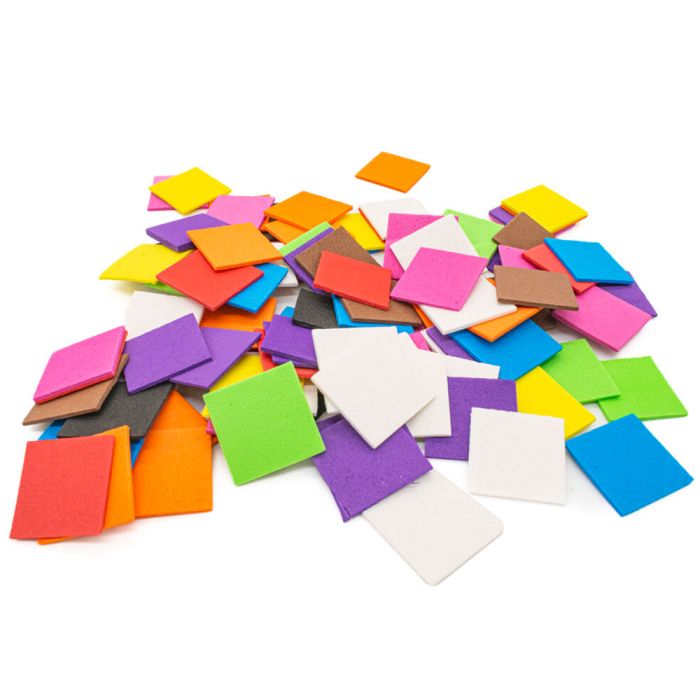 Funky Mosaic Tiles 25mm x 25mm Pack of 100 Funky Mosaic Tiles 25mm x 25mm Pack of 100