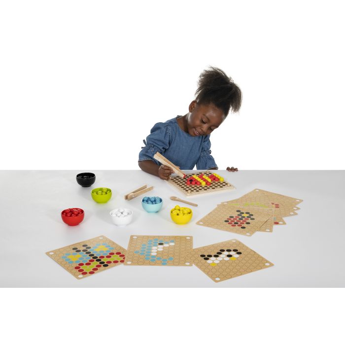 FSC Wooden Fine Motor Pattern Balls