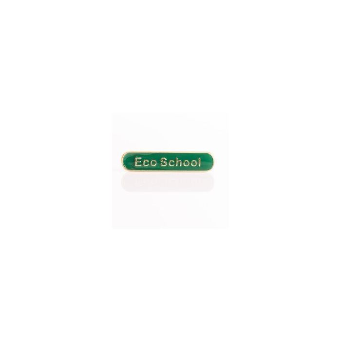 Eco School Bar Badge - Green only - Pack of 10