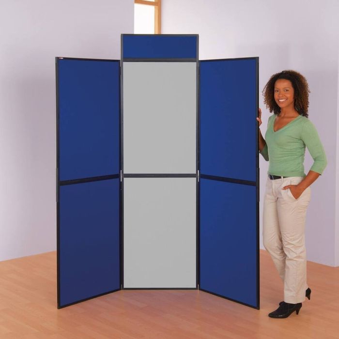 Busyfold Light 6 Panel Folding Kit With Header & Carry Bag - Blue/Grey Busyfold Light 6 Panel Folding Kit With Header & Carry Bag - Blue/Grey