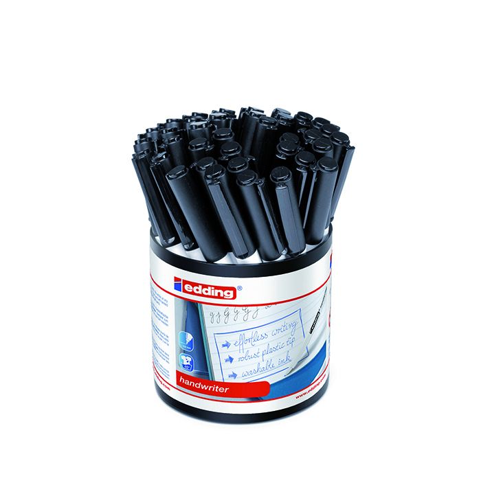 Edding Handwriting Pens - Black - Pack of 42 Edding Handwriting Pens - Black - Pack of 42