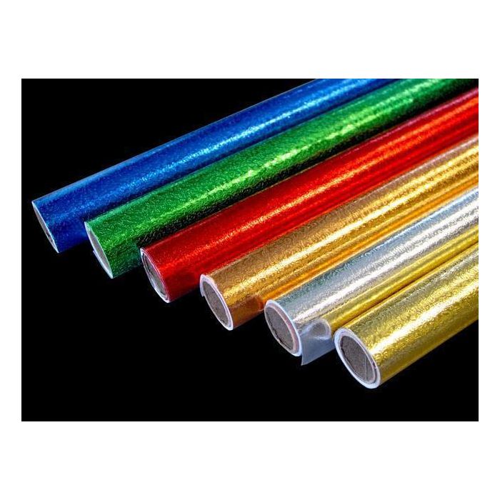 Embossed Foil Rolls 50cm x 1.5m Assorted - Pack of 6