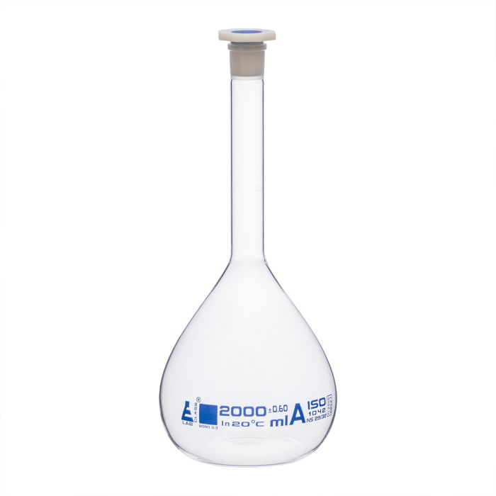 eisco Stoppered Volumetric Flask (Class A)  - 2000ml eisco Stoppered Volumetric Flask (Class A)  - 2000ml