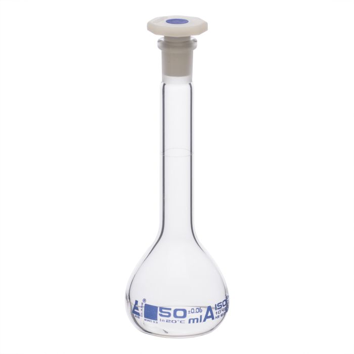 eisco Stoppered Volumetric Flask (Class A)  - 50ml eisco Stoppered Volumetric Flask (Class A)  - 50ml
