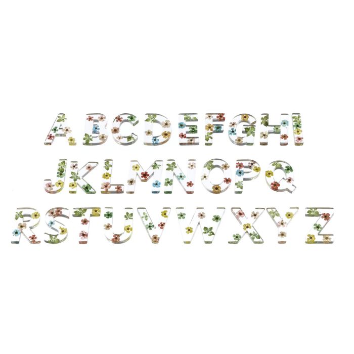 Resin Floral Letters