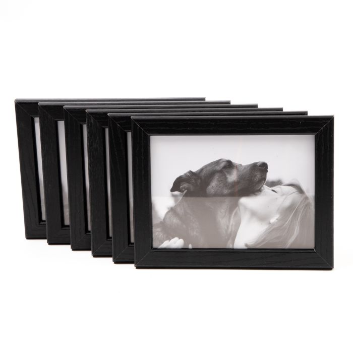 Black Photo Frames 13 x 18cm - Pack of 6 Black Photo Frames 13 x 18cm - Pack of 6