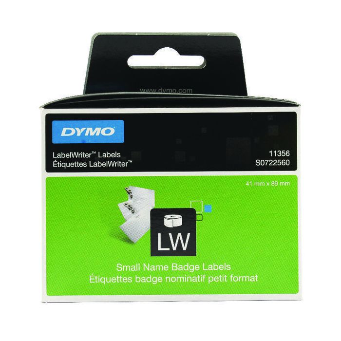 DYMO Labelwriter Labels White Name Badge - 89 x 41mm DYMO Labelwriter Labels White Name Badge - 89 x 41mm