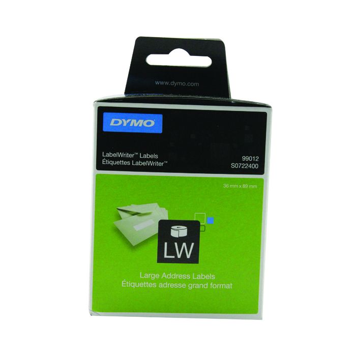 DYMO Labelwriter Labels Large Address - 89 x 36mm DYMO Labelwriter Labels Large Address - 89 x 36mm