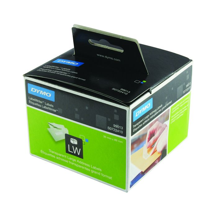 DYMO Labelwriter Labels Address Clear - 89 x 36mm